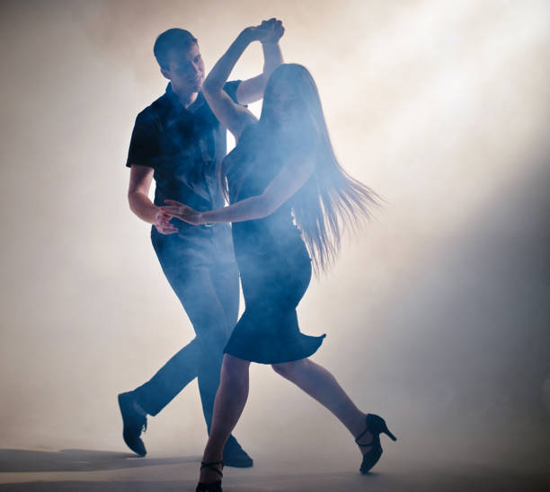 couple dancing salsa