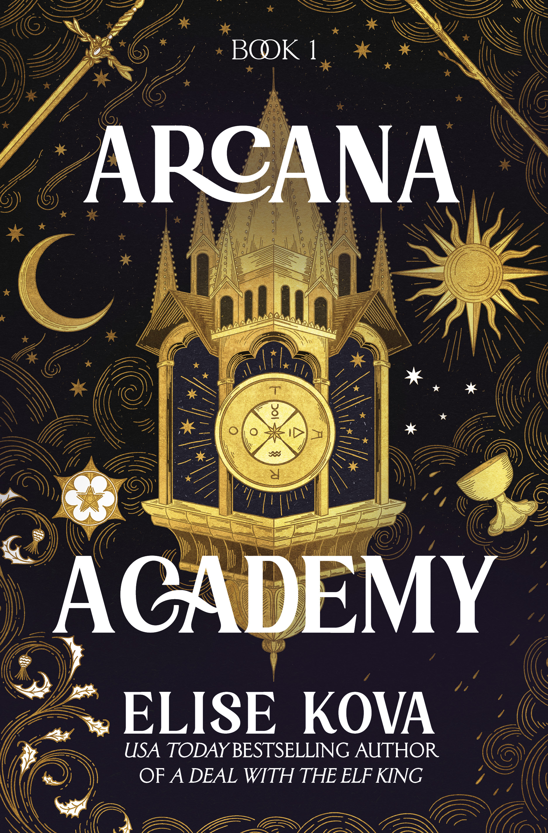 Book Cover of Arcana Academy by Elise Kova