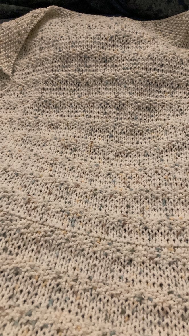 Hand‑knitted blanket