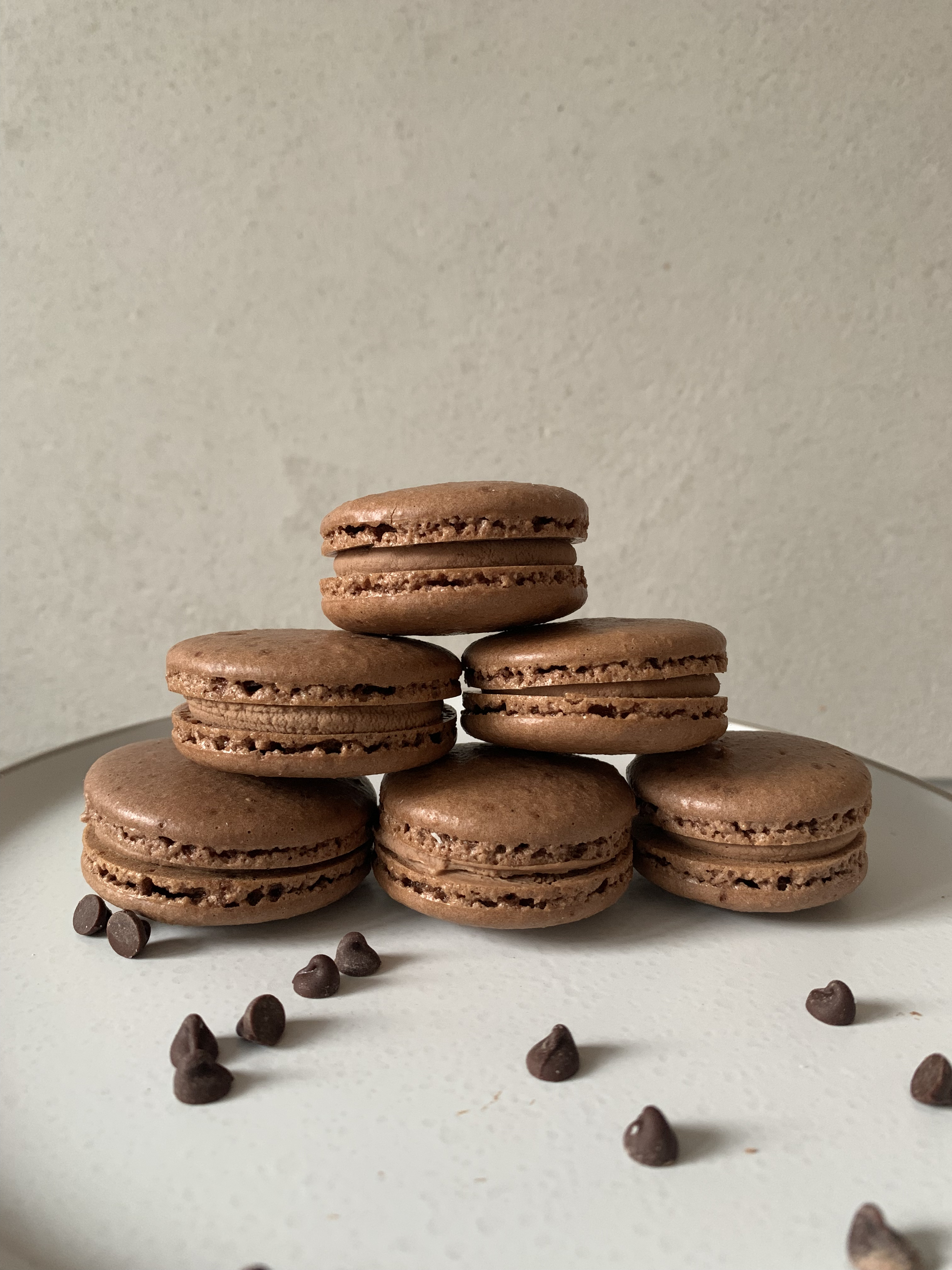 chocolate macarons