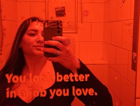 Mirror reflection capturing a scene