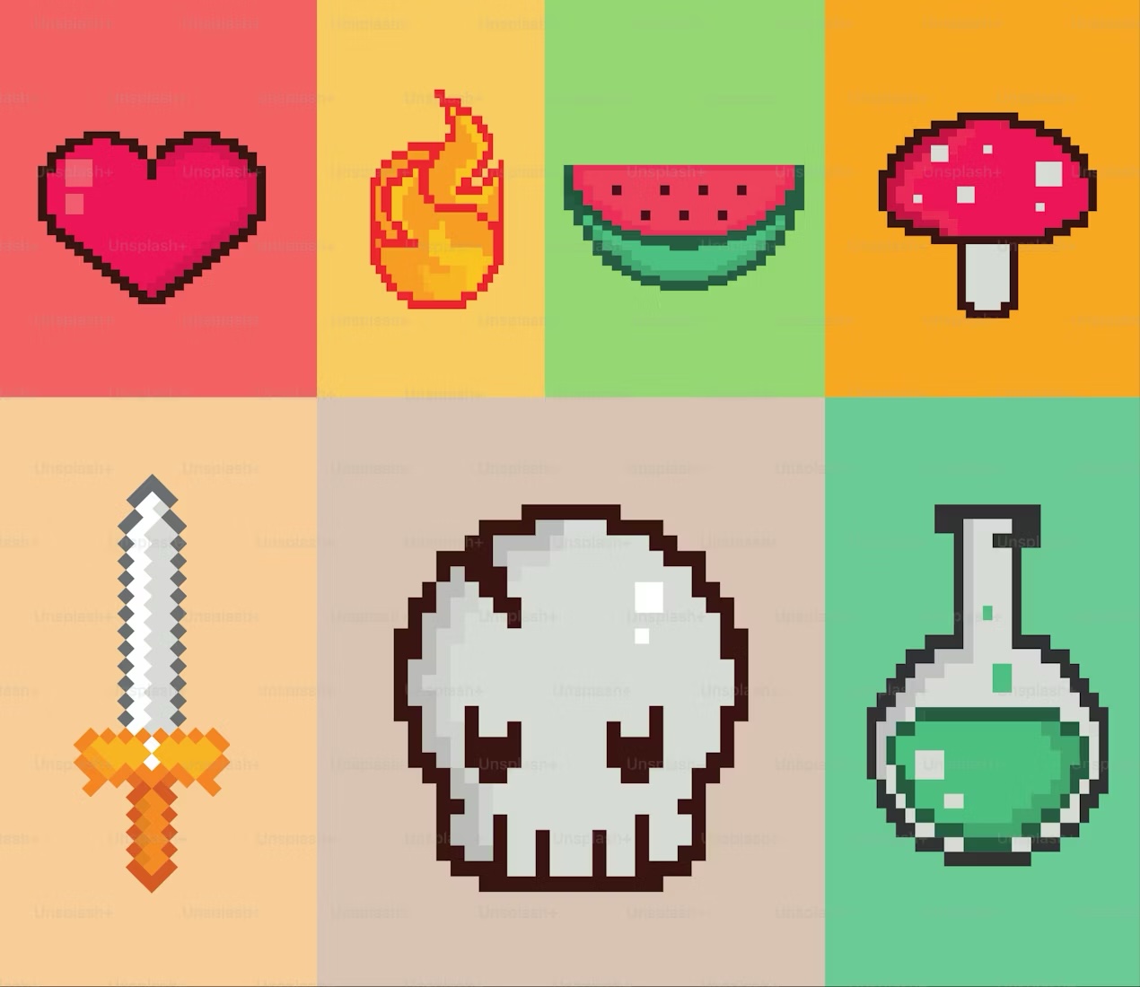 Pixel Art Collage