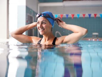 Woman swimming