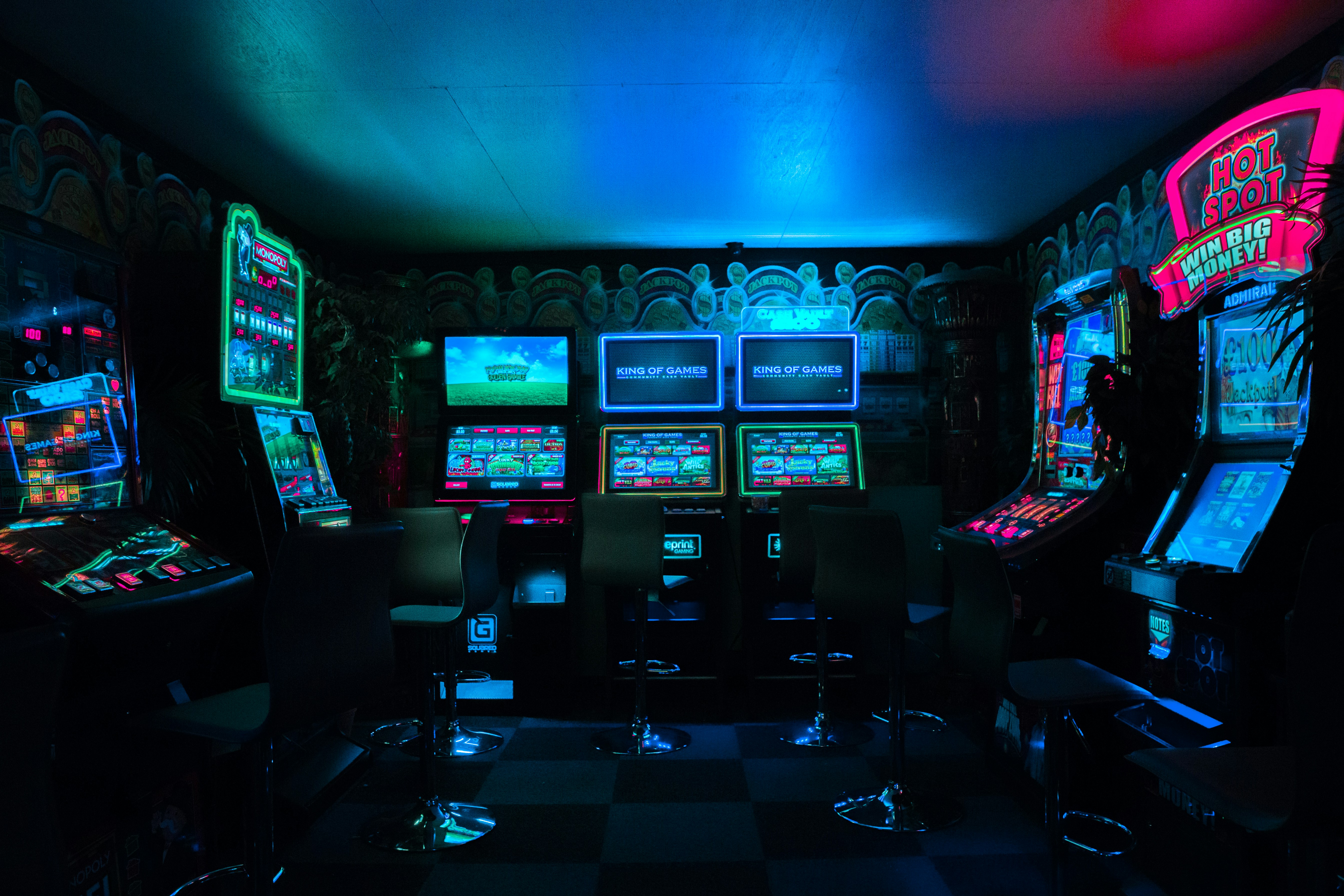 Retro arcade machines