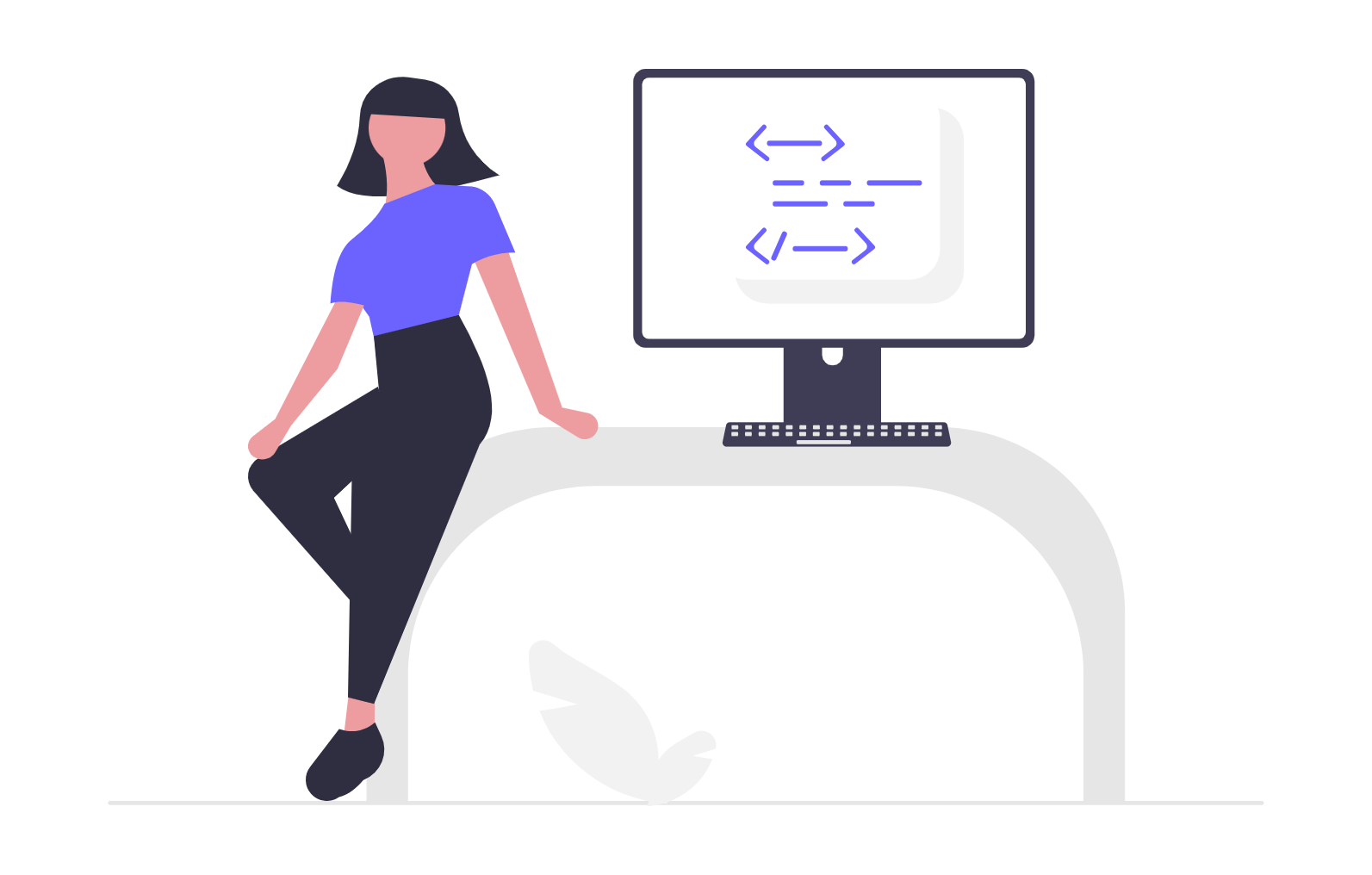 web development illustration 