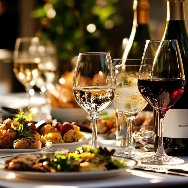 A glass of wine