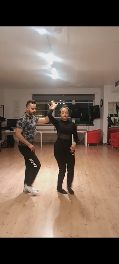 A dancer moving with joy