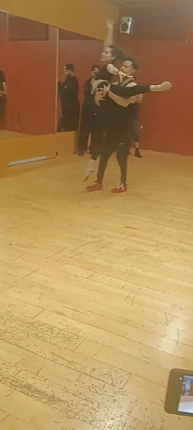 A dancer posing