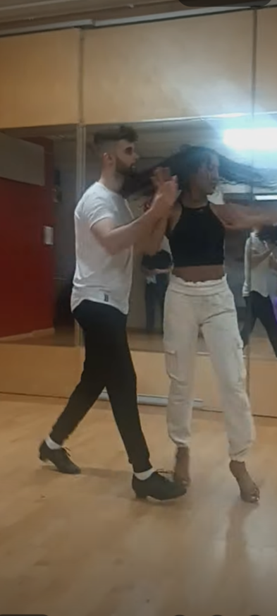 A dancer in motion