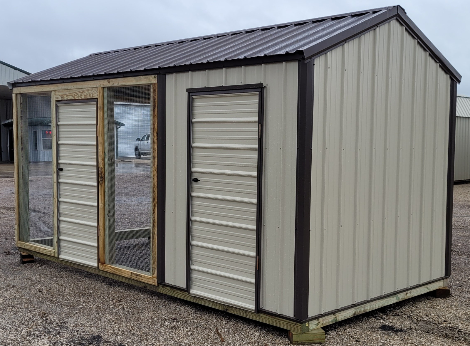 8 x 16 Chicken Coop Shed For Sale from Sunview Builders in Lott, TX
