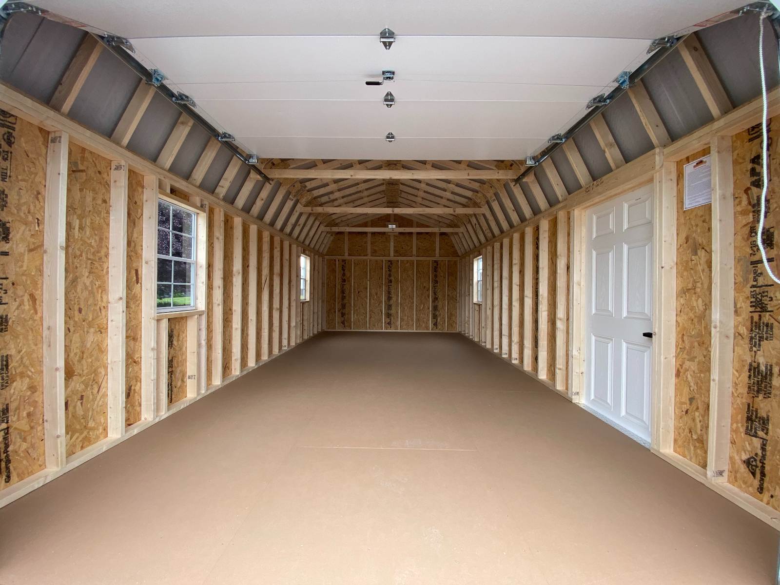 12 x 24 Dutch Barn Garage with Vinyl Siding 21723 Shed For Sale