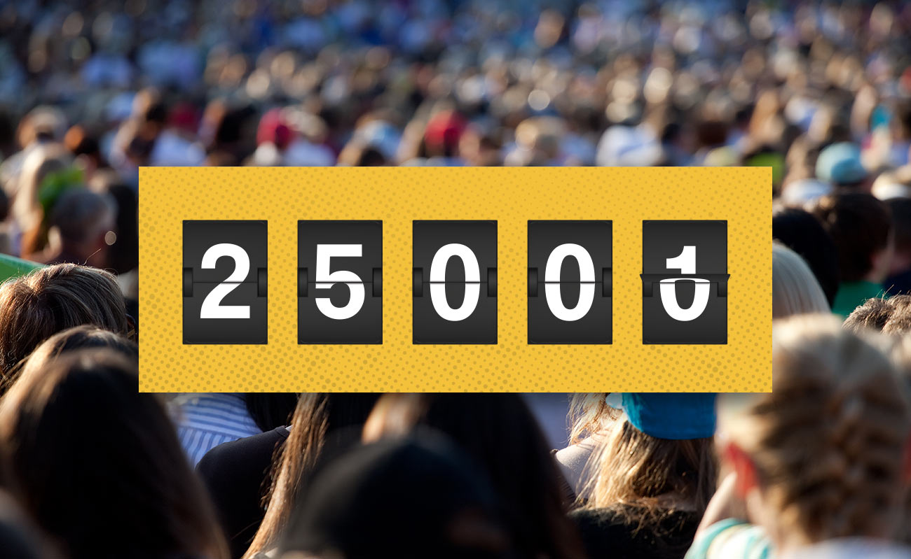 25K visitors in 1 month