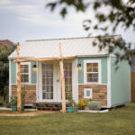 10x16 shed home office exterior with awning