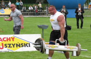 Elbow Training: Mariusz Pudzianowski Lifiting Arm Over Training