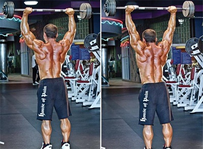 Trap Muscle Exercises for a Greater Body: Overhead Shrugs