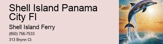 Shell Island Panama City Beach Florida	