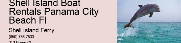 Shell Island Boat Rentals Panama City Beach Fl	