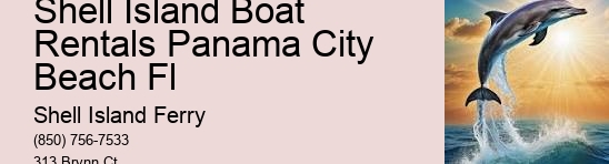 Shell Island Panama City Beach Fl	