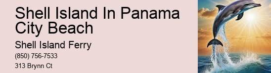 Panama City Beach Boat Tours To Shell Island	