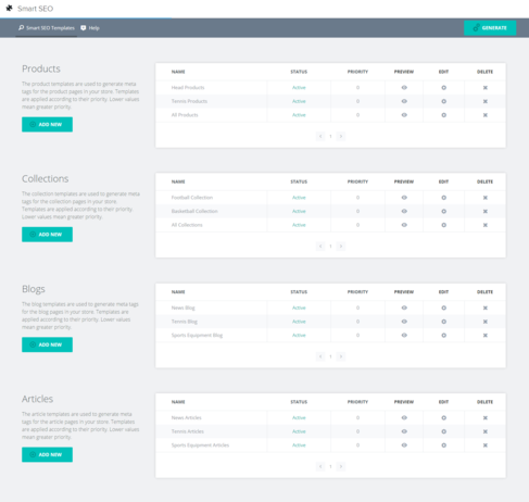 Smart SEO – Ecommerce Plugins for Online Stores – Shopify App Store