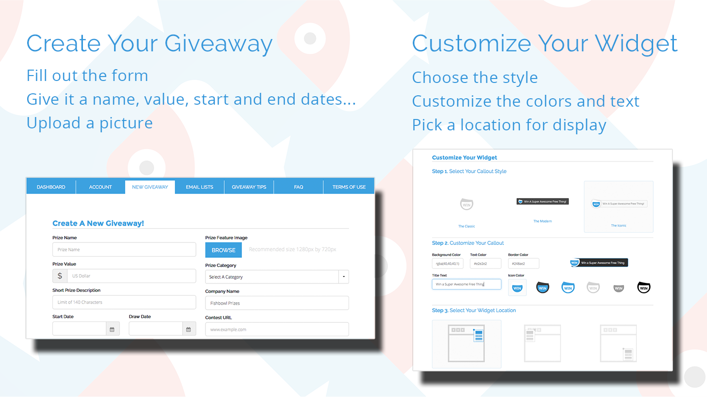 Fishbowl Email Capture, Prize Giveaways, and Marketing Tool