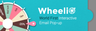 Wheelio - World First Interactive Exit Intent Pop-up app banner