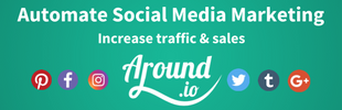 Social Media Marketing Automation - Around.io app banner