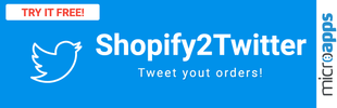 Shopify2Twitter app banner