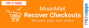 MoonMail Recover Checkouts app banner