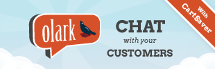 Olark live chat + CartSaver app banner