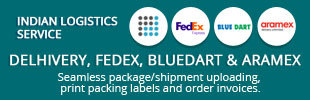 Delhivery, FedEx, Bluedart & Aramex app banner