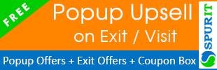 Popup Upsell on Exit & Visit app banner