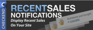 Recent Sales Popup by Checkend app banner