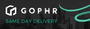 Gophr -  Same day delivery app banner