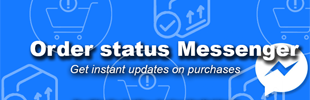 Order Status Facebook Messenger app banner