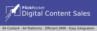 Digital Content Sales with DRM - Flickrocket app banner