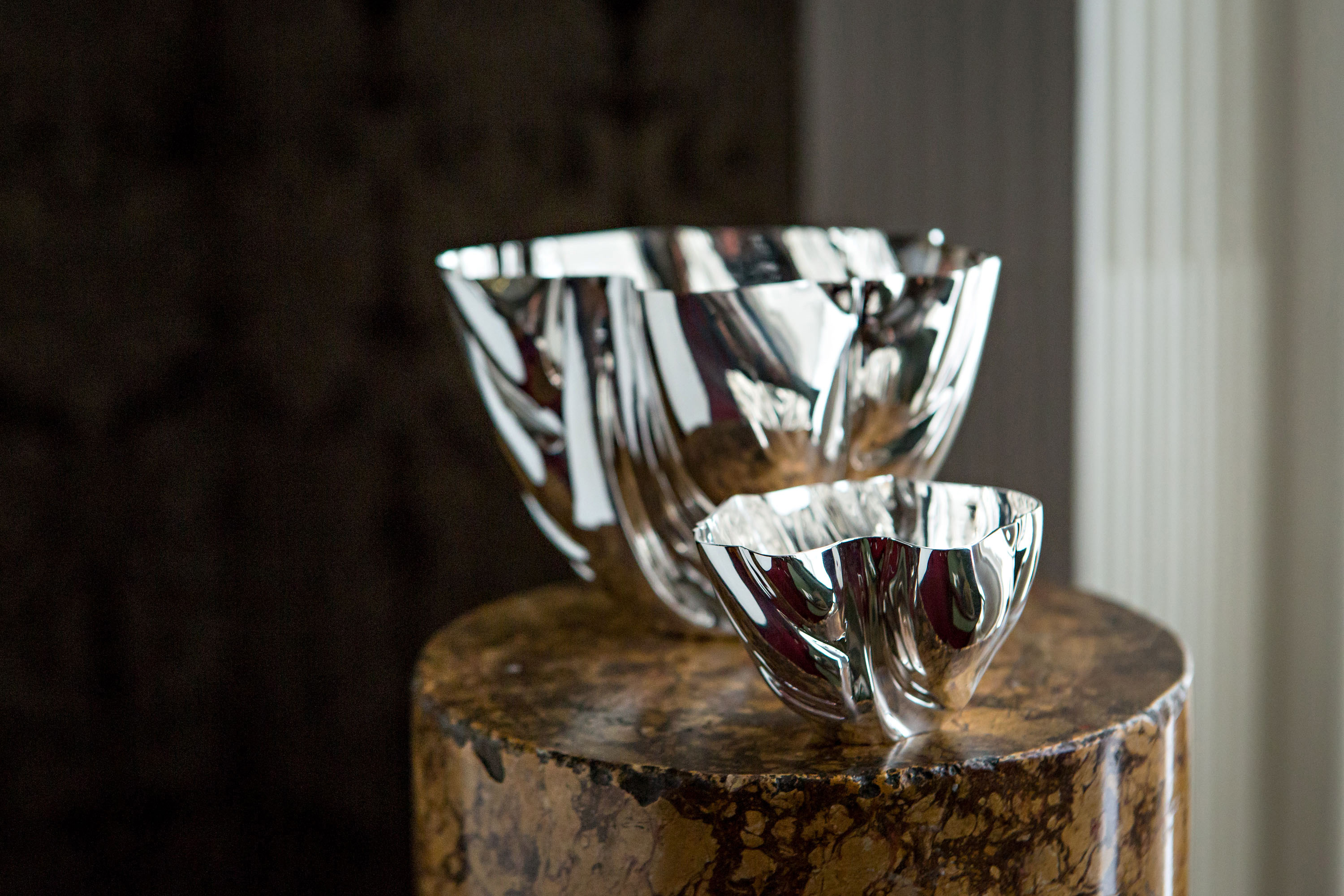 Tane Silver Dune Bowl at Mallet Design Exhibition