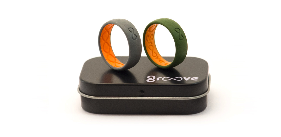 GROOVE silicone active breathable wedding ring