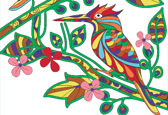 Adult Coloring Birds