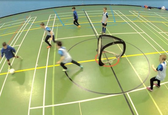 tri goal circular soccer