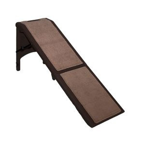 free-standing carpeted pet ramp