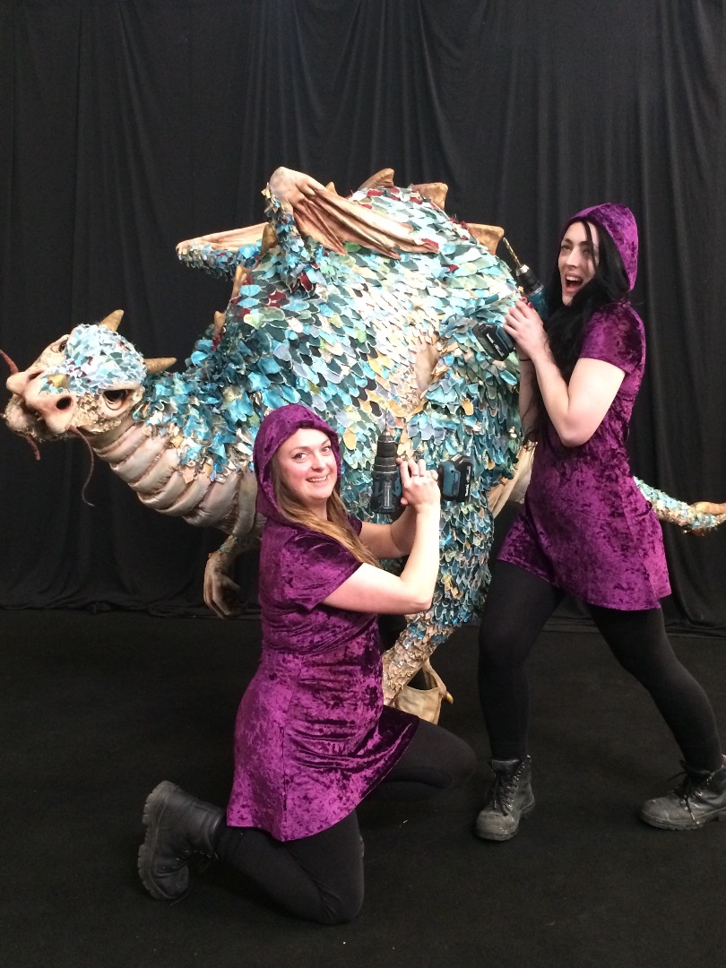 The Purple Velvet Battle Dress brought out the Charlies Angels moves, you can't help having fun wearing this dress!