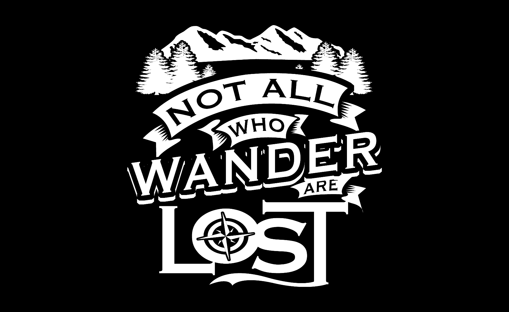 not all who wander are lost flag