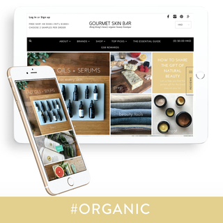 Shopify theme customisation for skincare company GSB