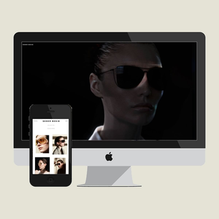 Setup, design and custom theme for international luxury eyewear brand