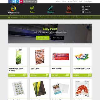 We re-launched Eazy Print's website with a new responsive design.