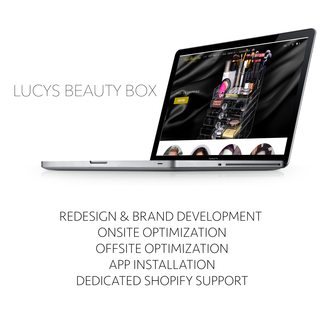 Lucys Beauty Box - Full design &amp; page one results in Google in under 2 months.
