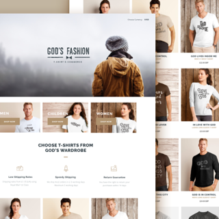 God’s Fashion, T-shirt e-commerce | https://godsfashion.com/