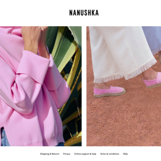 Nanushka - Template development based on the unique design provided by client