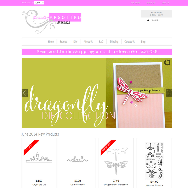 Clearly Besotted Stamps